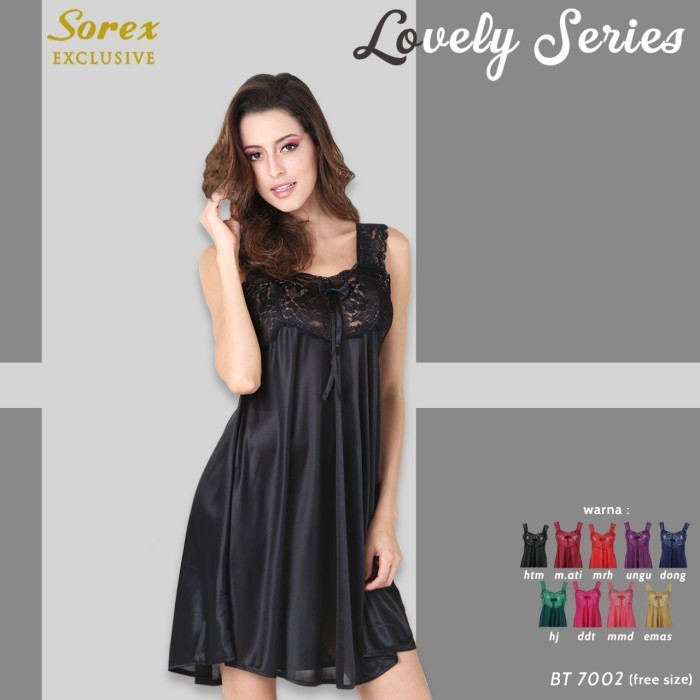 Lingerie Sorex Satin Premium BT 7002 Freesize Fit to XL