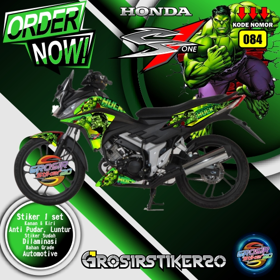 STRIPING VARIASI HONDA CS1 MOTIF HULK / STIKER VARIASI MOTOR