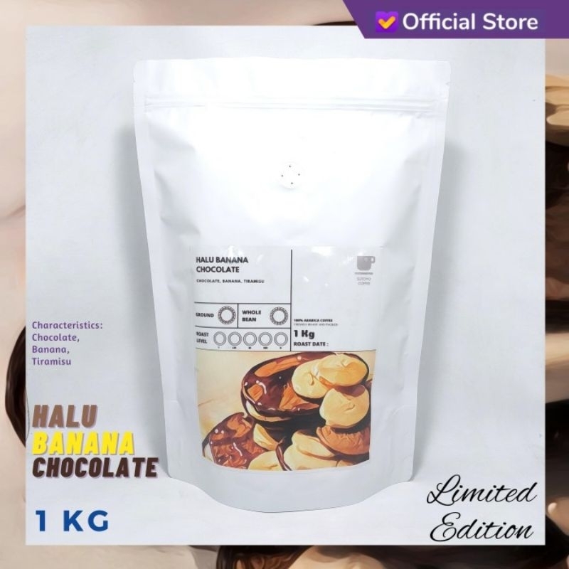 

Kopi Arabika Halu Banana Chocolate | Medium Dark Roast |