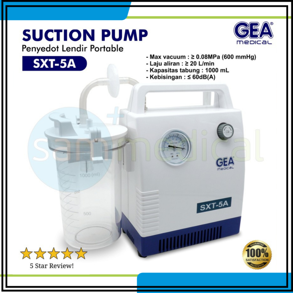 GEA Suction Pump SXT-5A/Penyedot Lendir Portable