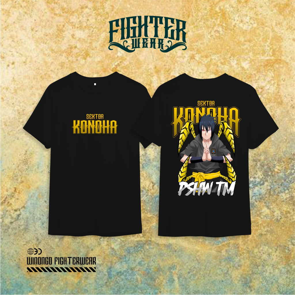 KAOS PSHW TM - KAOS WINONGO SEKTOR KONOHA - KAOS WINONGO - KAOS WINONGO SASUKE KONOHA