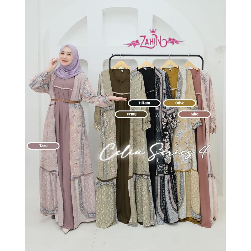 gamis celia outer/ outer celia zahin /gamis wanita