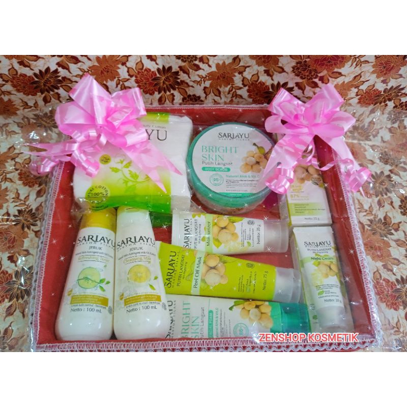 SARIAYU MARTHA TILAAR BRIGHT SKIN PAKET SESERAHAN/BINGKISAN/HANTARAN NIKAH PERAWATAN WAJAH