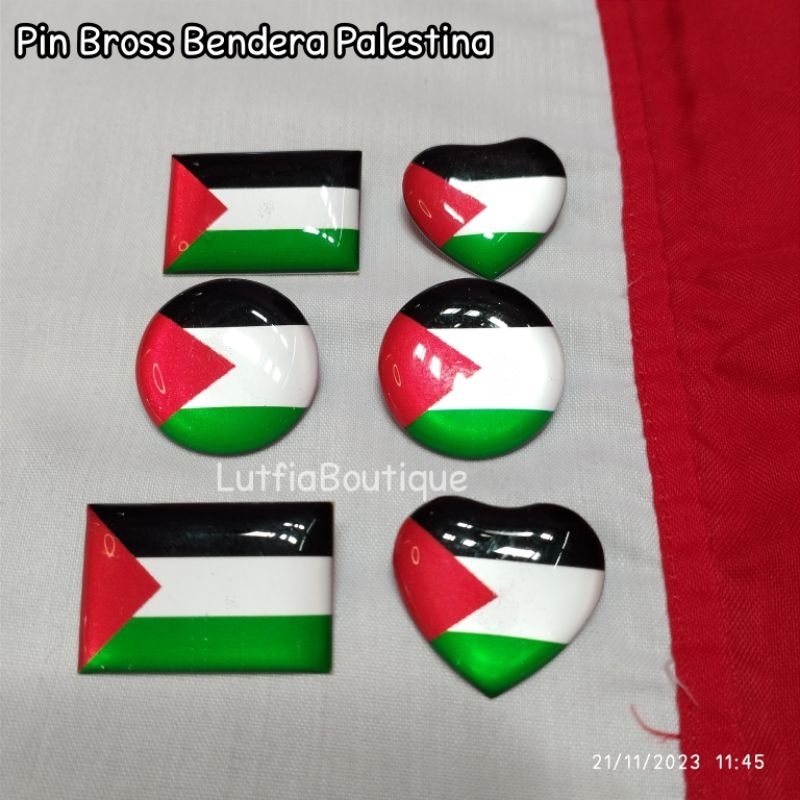 Pin Bross Resin Bendera Palestina Murah / Pin palestina / bross Palestina / Pin Bendera Palestina