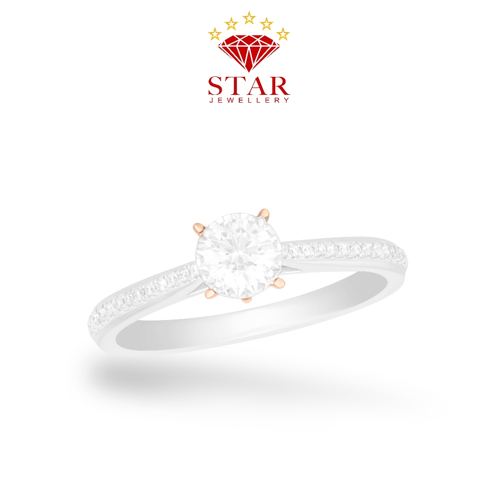Cincin Berlian Solitaire Sertifikat GIA LPLR1115178 - Star Jewellery