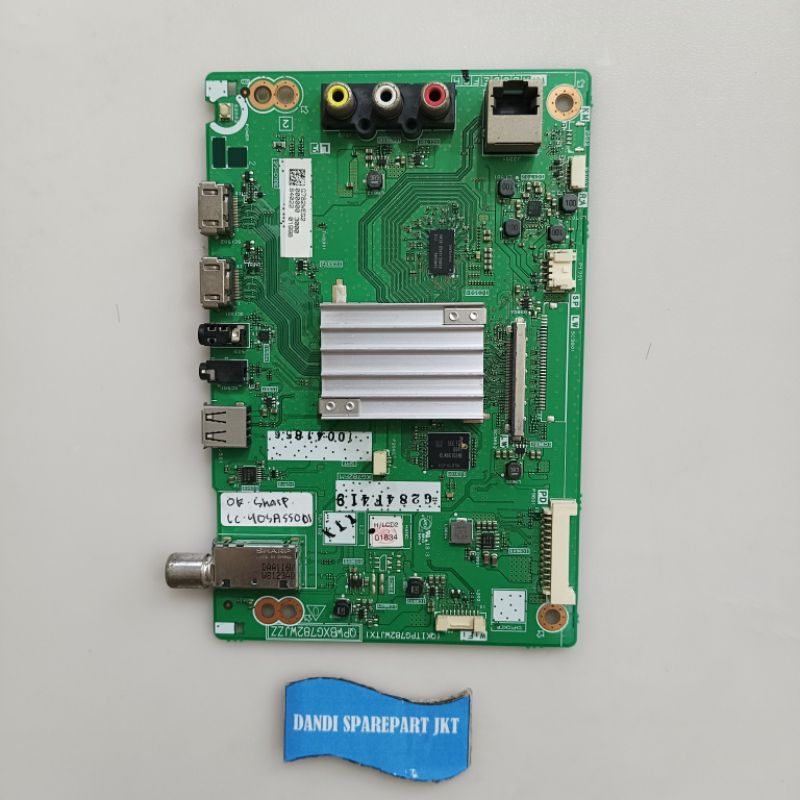 mb sharp lc 40sa5500i - mainboard tv - modul - mesin tv led - mainboard tv sharp lc 40sa5500i 40 Inc