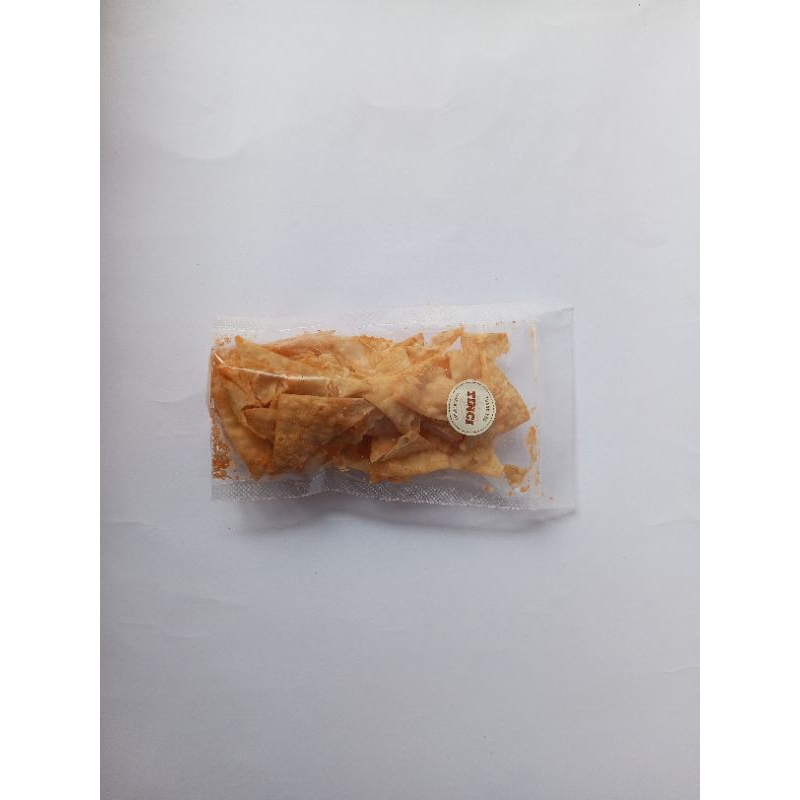 

TINCI- Keripik Pangsit Rasa Balado, 50gram, cemilan, makanan ringan
