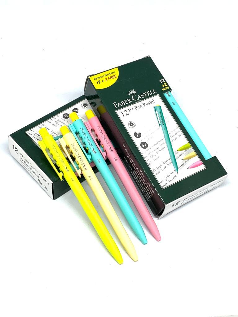 

(1 PACK) Pulpen/ Ballpoint / Pen Tip P7 Pastel Faber-Castell 0.7 mm ( Bonus 2 Pcs )