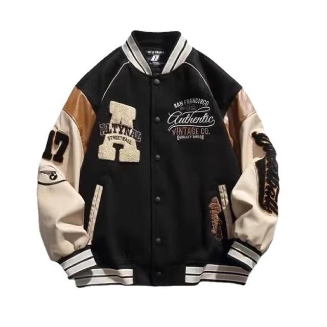 JAKET BASEBALL VARSITY PRIA OVERSIZE - ALTINAL BISBOL UNISEKS - JACKET STREET STYLE TERBARU