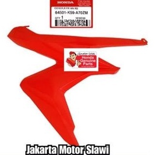 64501-K59-A70ZM Cover tebeng sayap kanan vario 125 150 led 2018-2020 merah ferari ori Honda ahm, asl