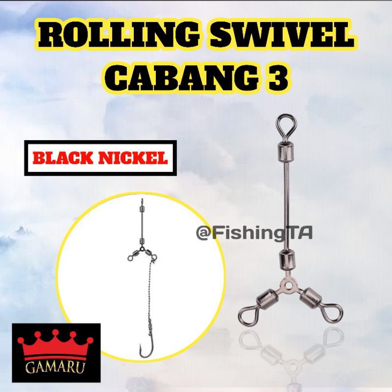 SWIVELS CABANG 3 ROLLING KILI KILI