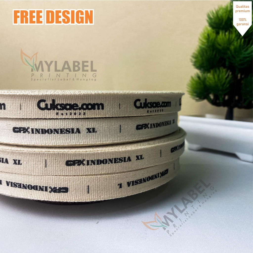 label katun  custom /label baju/label nama/Label piterban /