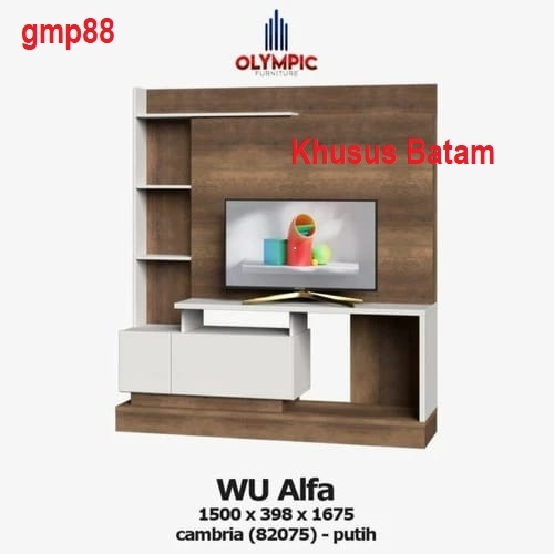 OLYMPIC Wu ALFA LEMARI HIAS RAK TV MEJA TV BUFFET TV (BATAM)