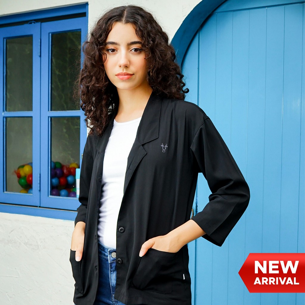 Cressida Kemeja Ladies Black - YLKNL.PR010H