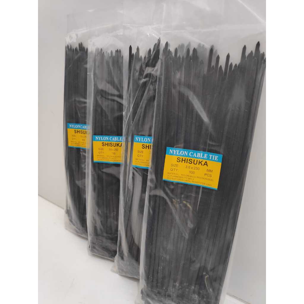 kabel ties / Nylon cable tie hitam 3.6x 250mm