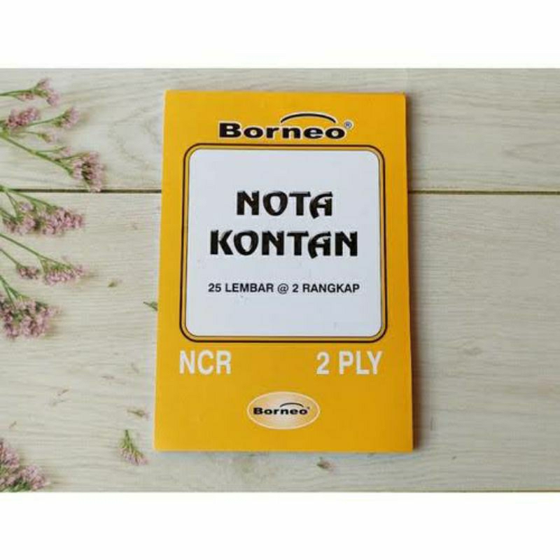 

Nota kontan kecil Borneo 2 ply / per pcs