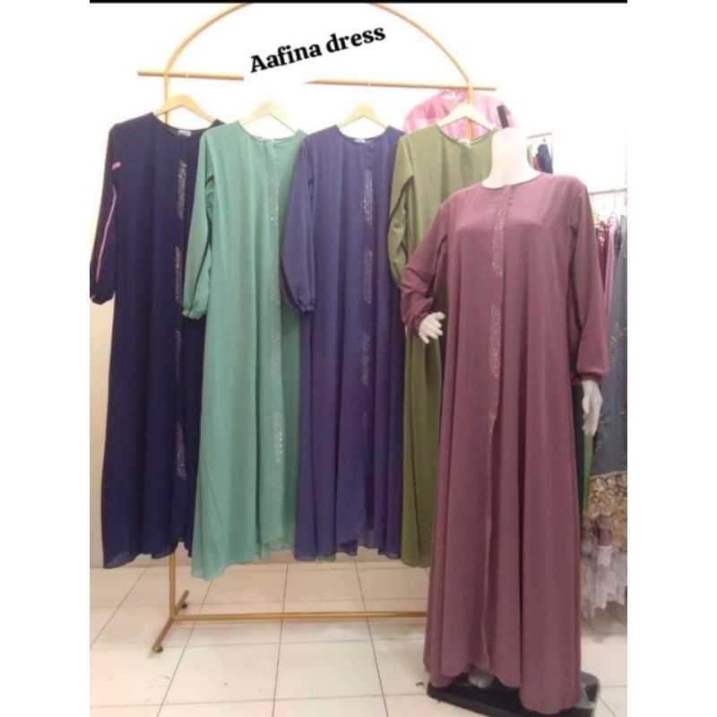 Aafina dress.kinan dress.aiyu maxy.gamis terbaru