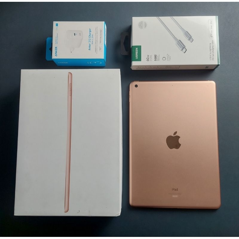 IPAD 8 GOLD 32GB WIFI ONLY EX GARANSI RESMI IBOX
