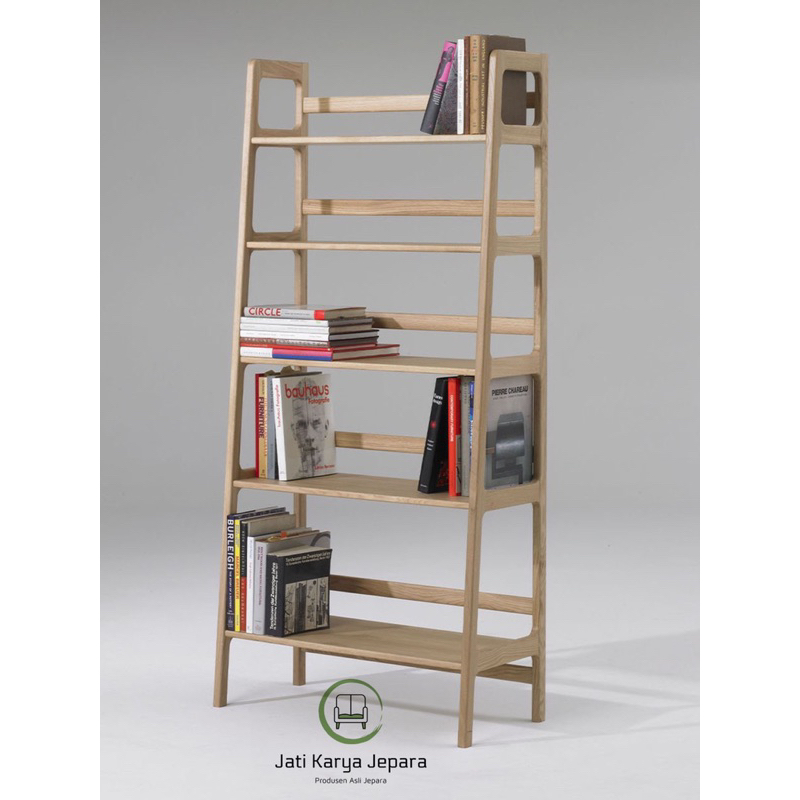 Rak Buku Minimalis Rak Sepatu Serbaguna Kayu Jati - Jati Karya Jepara