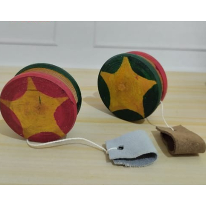 Yoyo Kayu Besar ,yoyo kayu,mainan tradisional,mainan yoyo