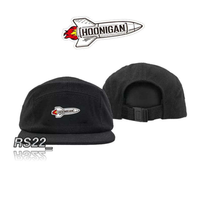 Topi Snapback 5 Panel HOONIGAN / Five Panel Snapback Hats Casual / Topi Pria Wanita Racing