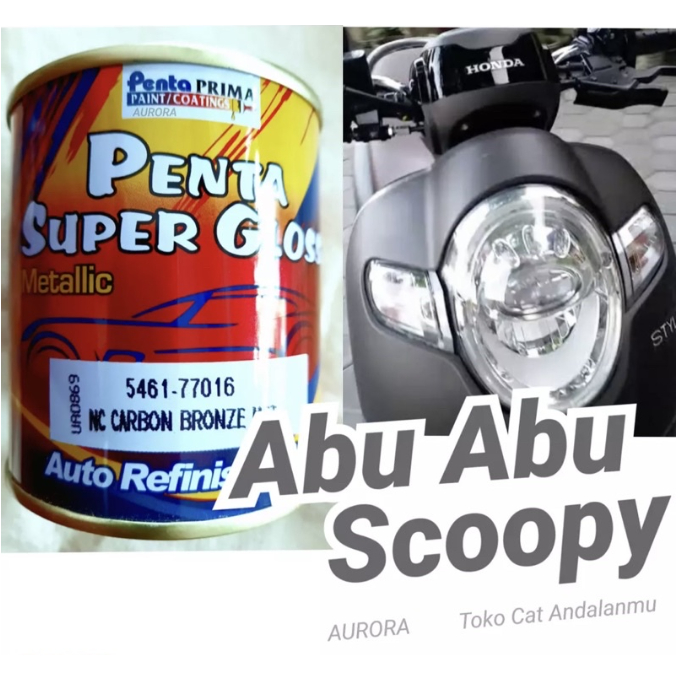 Cat Penta Super Gloss NC Carbon Bronze Met 200ml Abu-abu Scoopy / Semprot Duco Duko Diko Sepeda Moto