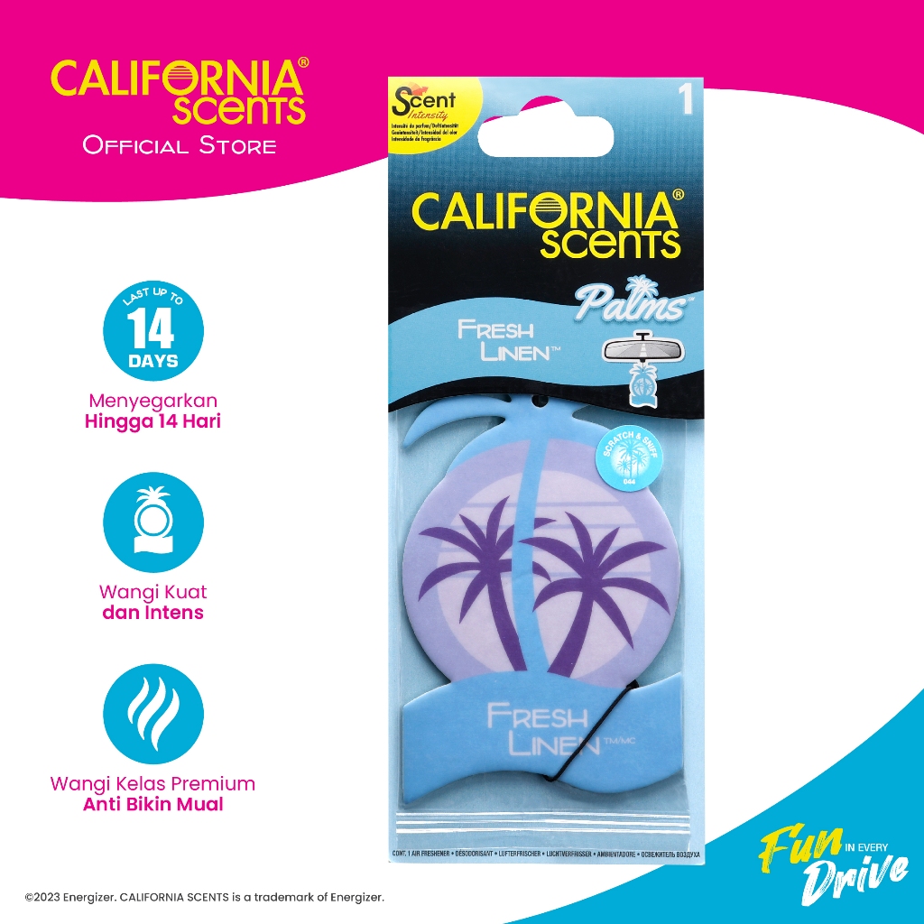 California Scents -  PaperFresh Linen Pengharum Pewangi Parfum Mobil Ruangan Kamar Lemari