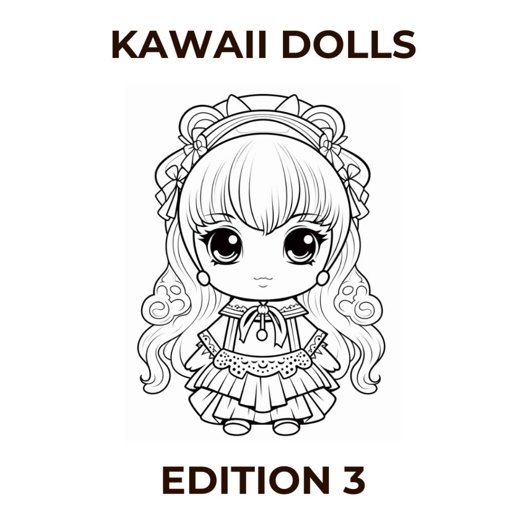 

Halaman Mewarnai Tema Boneka Kawaii Edisi 3 File Digital