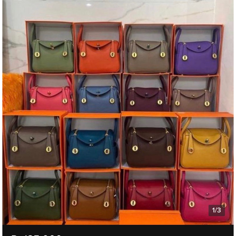 Tas linda 21 cm kulit jeruk tali kepang