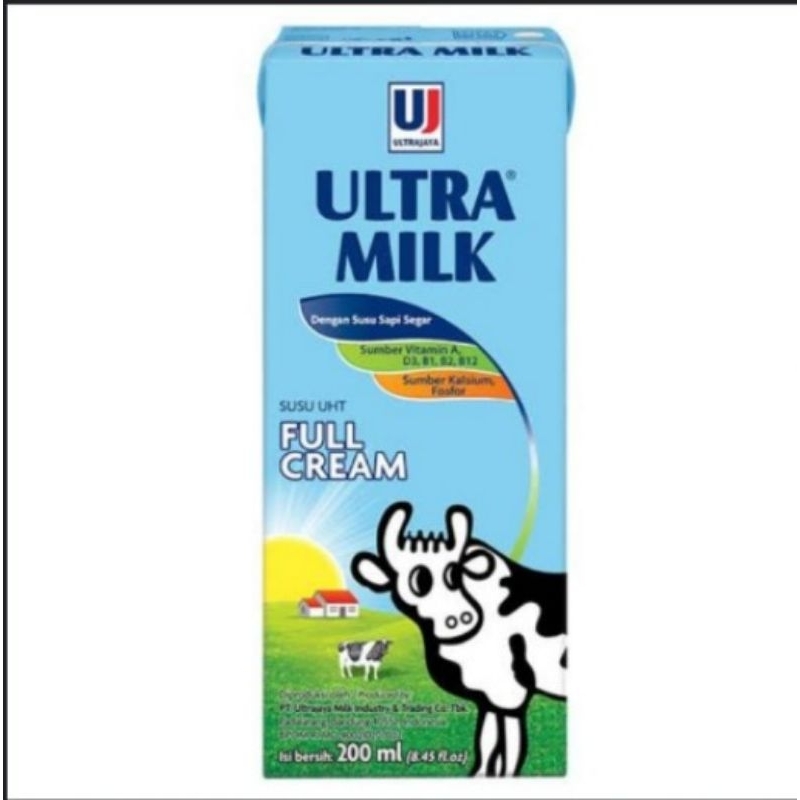 

Susu ultra Milk full cream 200ml