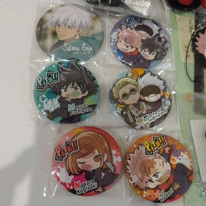 [ Official Merchandise] JJK PIN BADGE SET GOJO NANAMI NOBARA MEGUMI YUUJI