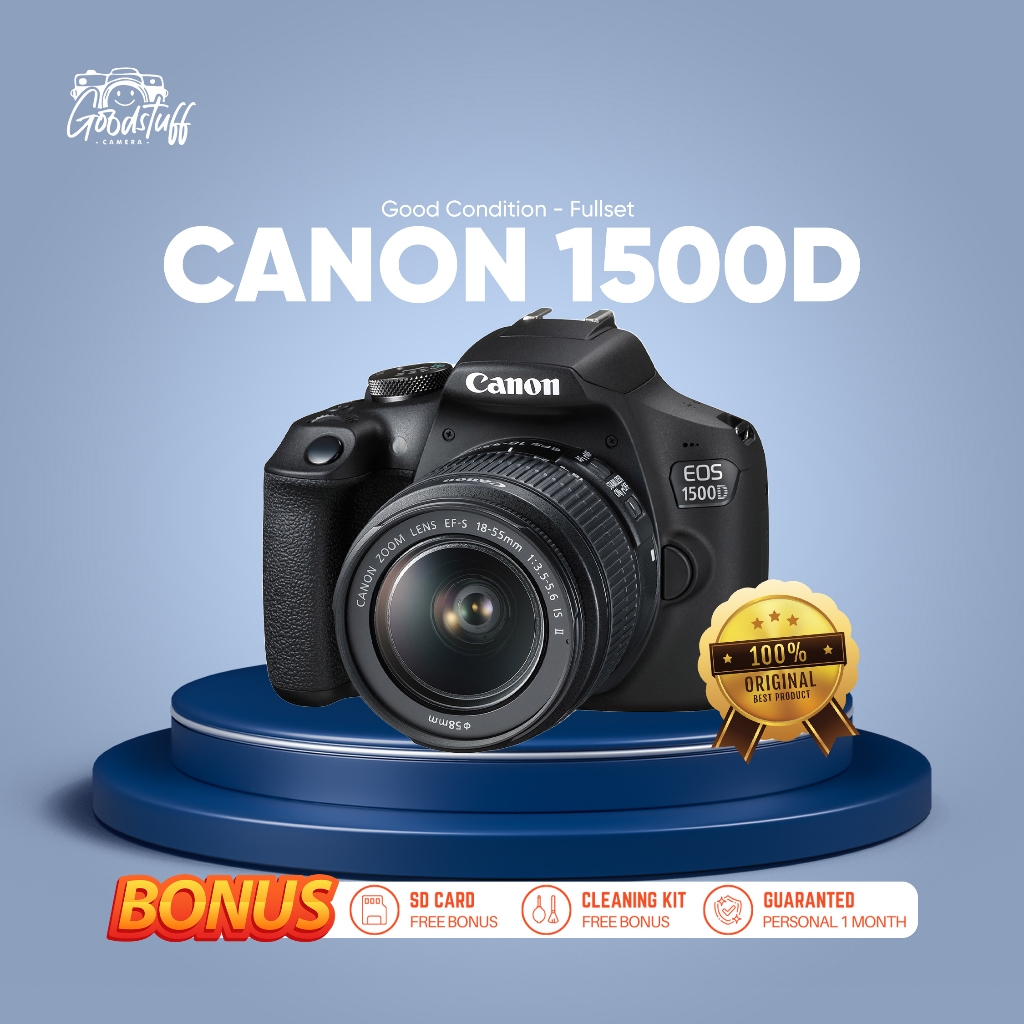 Canon 1500D Fullset Like New Wifi bukan 1200d 1300d