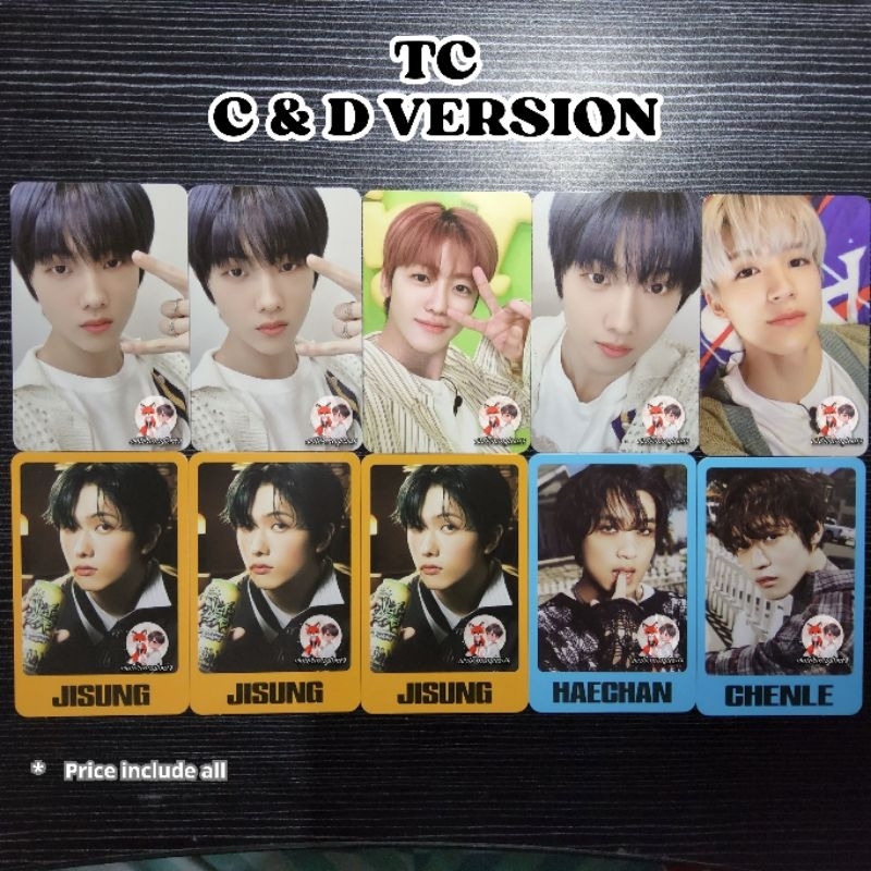 PHOTOCARD TRADING CARD NCT DREAM ISTJ C & D VER || JENO HAECHAN JAEMIN CHENLE JISUNG