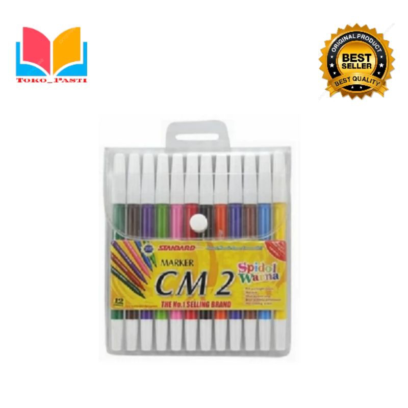 

SPIDOL 12 WARNA STANDARD jual per set