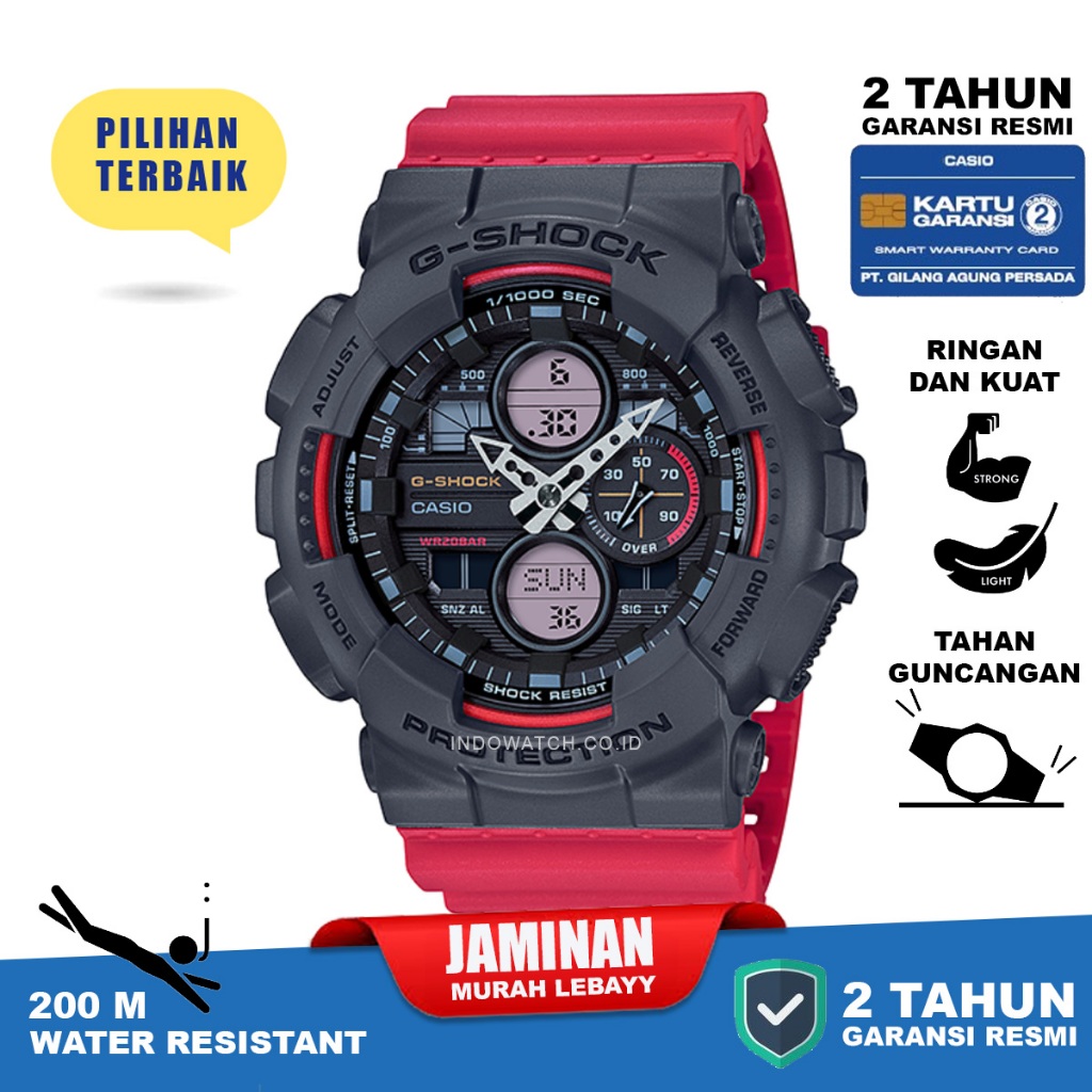 Casio G-shock GA-140-4A g shock ga140 ga 140 original garansi resmi