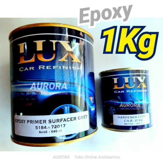 Epoxy Grey Lux Primer Surfacer 1kg | Abu-abu Dasaran Cat Dasar Poxy Poksi