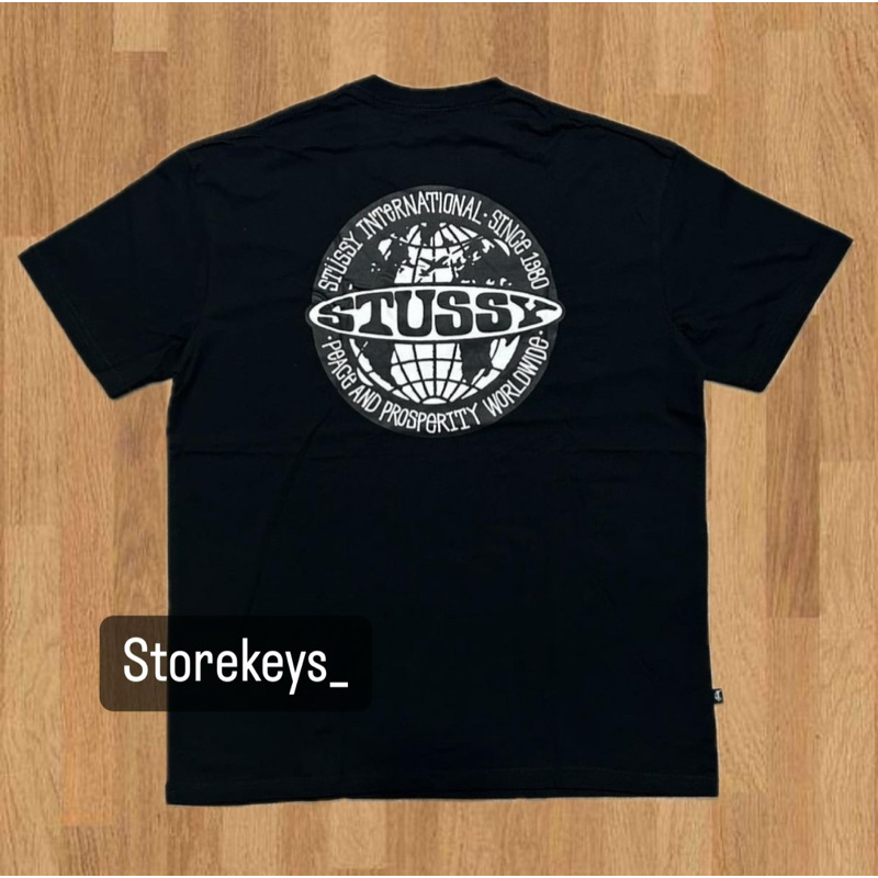 (FREE PAPPER BAG) KAOS STUSSY WORLD STUSSY INTERNATIONAL KAOS STUSSY OVERSIZE STUSSY SPORT