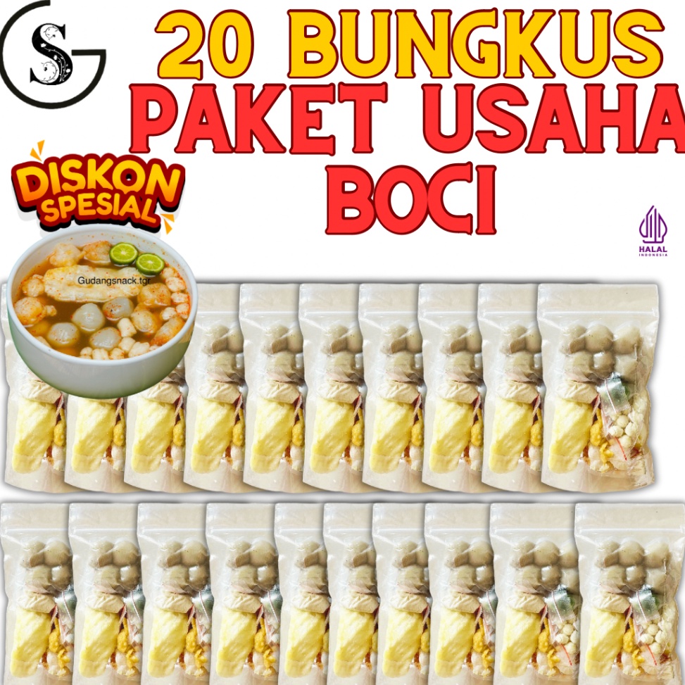 

☄️NEW✨ 20 BUNGKUS BASO ACI ORI PAKET USAHA MAKANAN INSTAN KALDU PEDAS