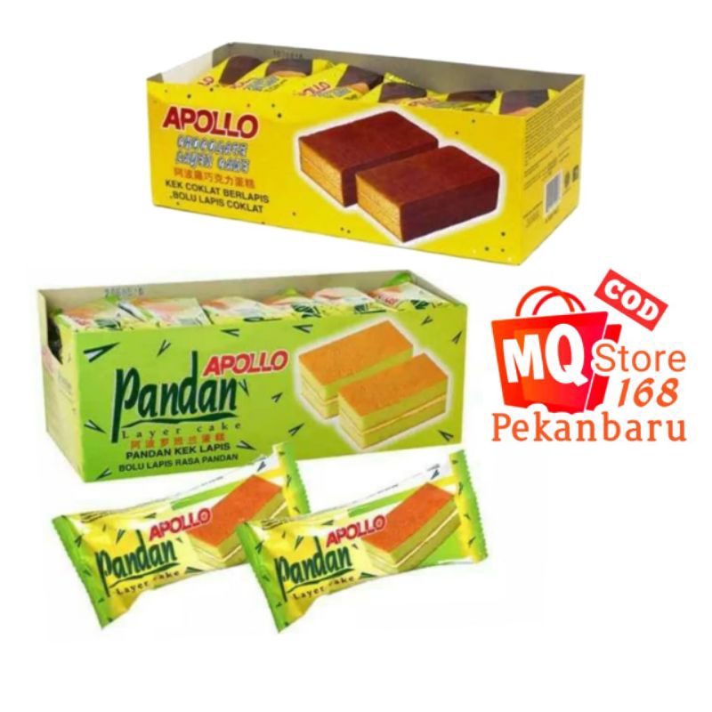 

Apollo Layer Cake Pandan & Coklat 1Box @24pcs