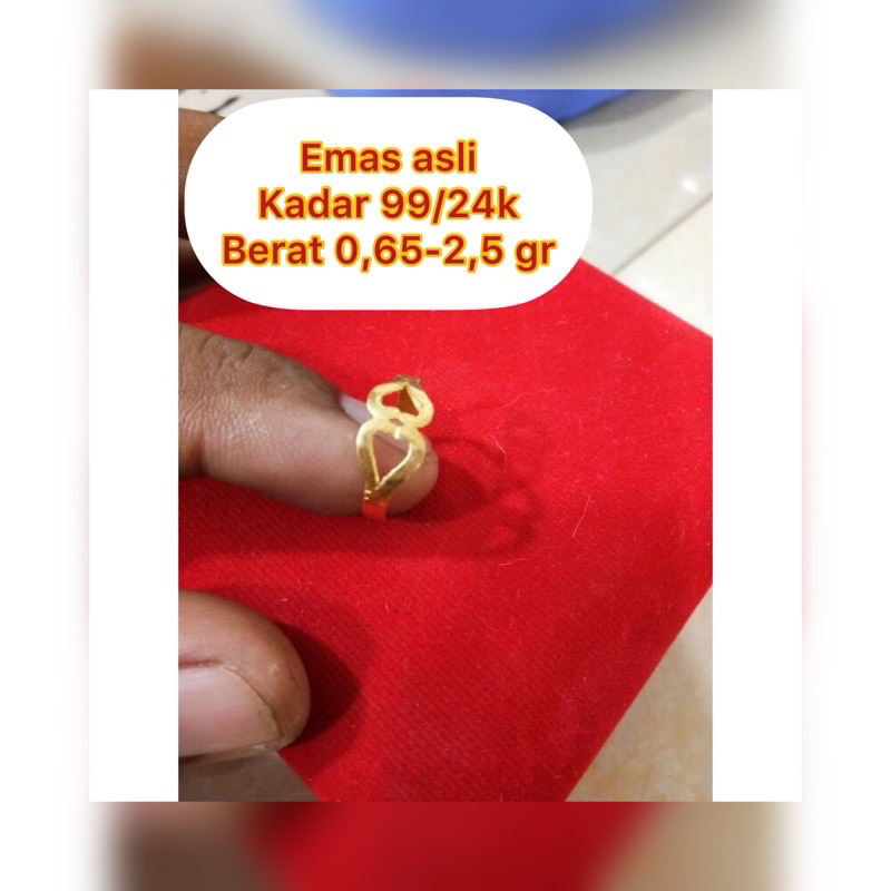 cincin emas 24k asli