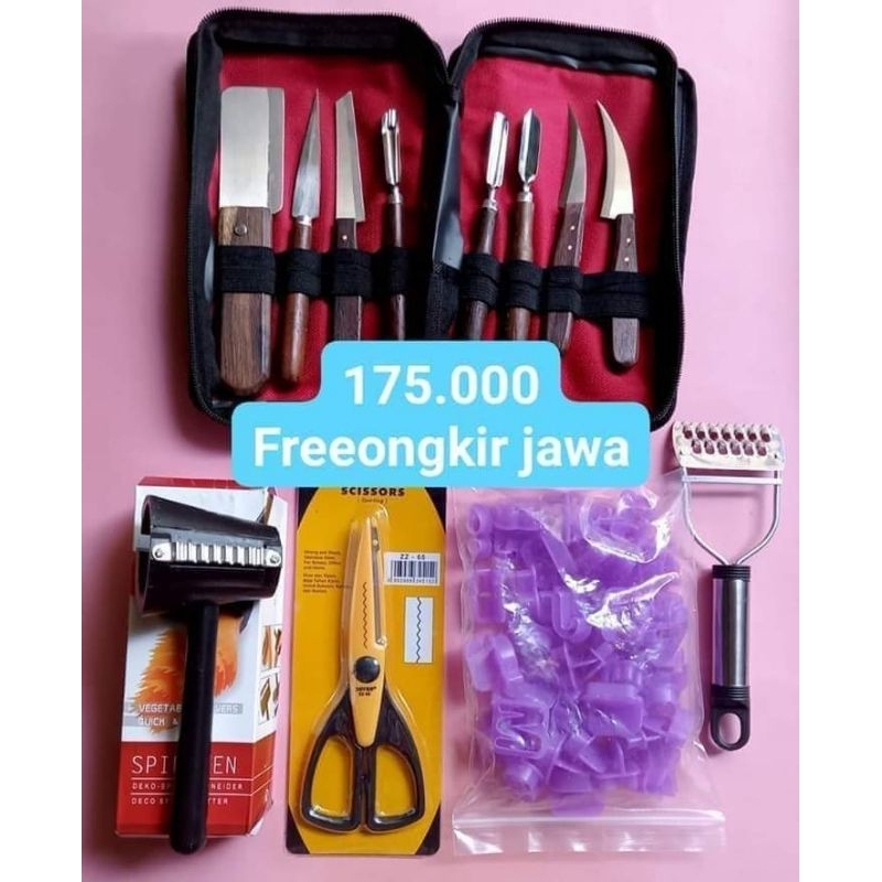 Pisau garnish lengkap