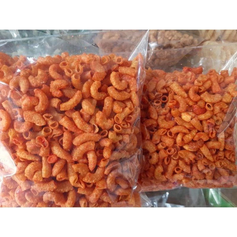 

MAKARONI BANTET RASA PEDAS 500g CEMILAN KILOAN