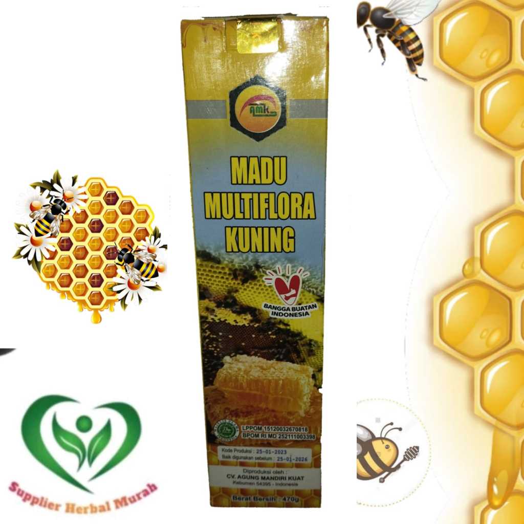 

AMK Madu Multiflora Kuning 470 gram