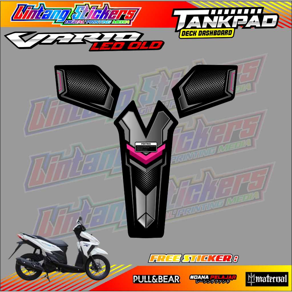 PELINDUNG DASHBOARD TANKPAD MOTOR VARIO LED OLD / STICKER TANKPAD MOTOR VARIO LED LAMA