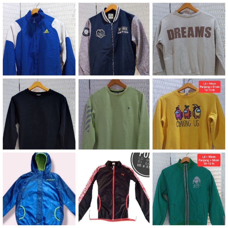 Sweater Jaket Crewneck anak anak | atasan anak laki laki | crewneck branded anak anak | branded prel