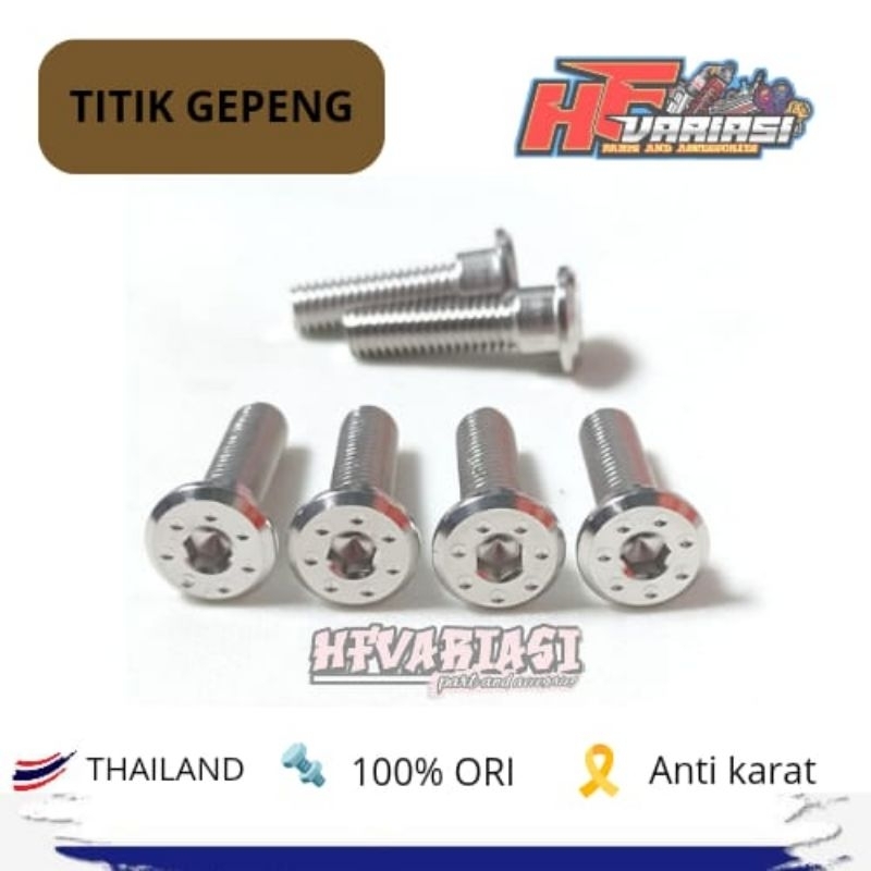 Set Baut Disk Cakram Belakang Ninja R RR Probolt Original Stainless Thailand