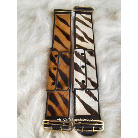 SABUK BOPO KULIT MOTIF MACAN 9 CM / Sabuk bopo anak / sabuk otok / reog / barongan / caplokan / devi