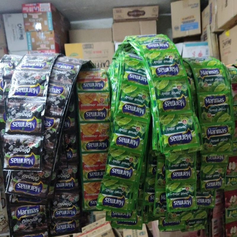 

Minuman bubuk instan marimas isi 10 bgks