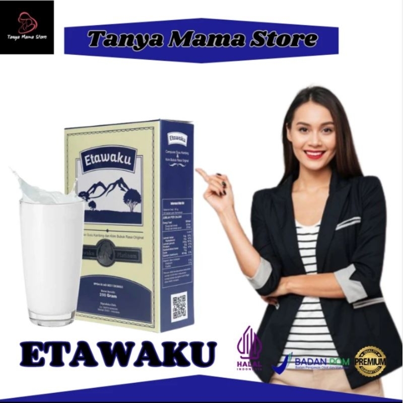 

Susu Kambing Etawaku Platinum 200 gr meningkatkan imunitas ASI booster daya tahan tubuh tulang pernapasan