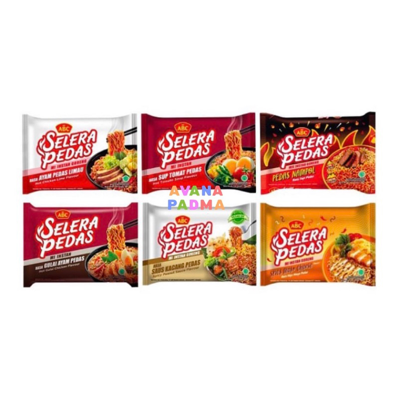 

Mi Instan ABC Selera Pedas (3 Varian Rasa)